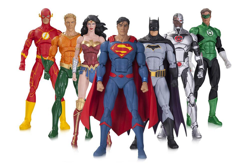 Illustration for article titled Toy Time Plays With DC Icons Justice League Rebirth Action Figures